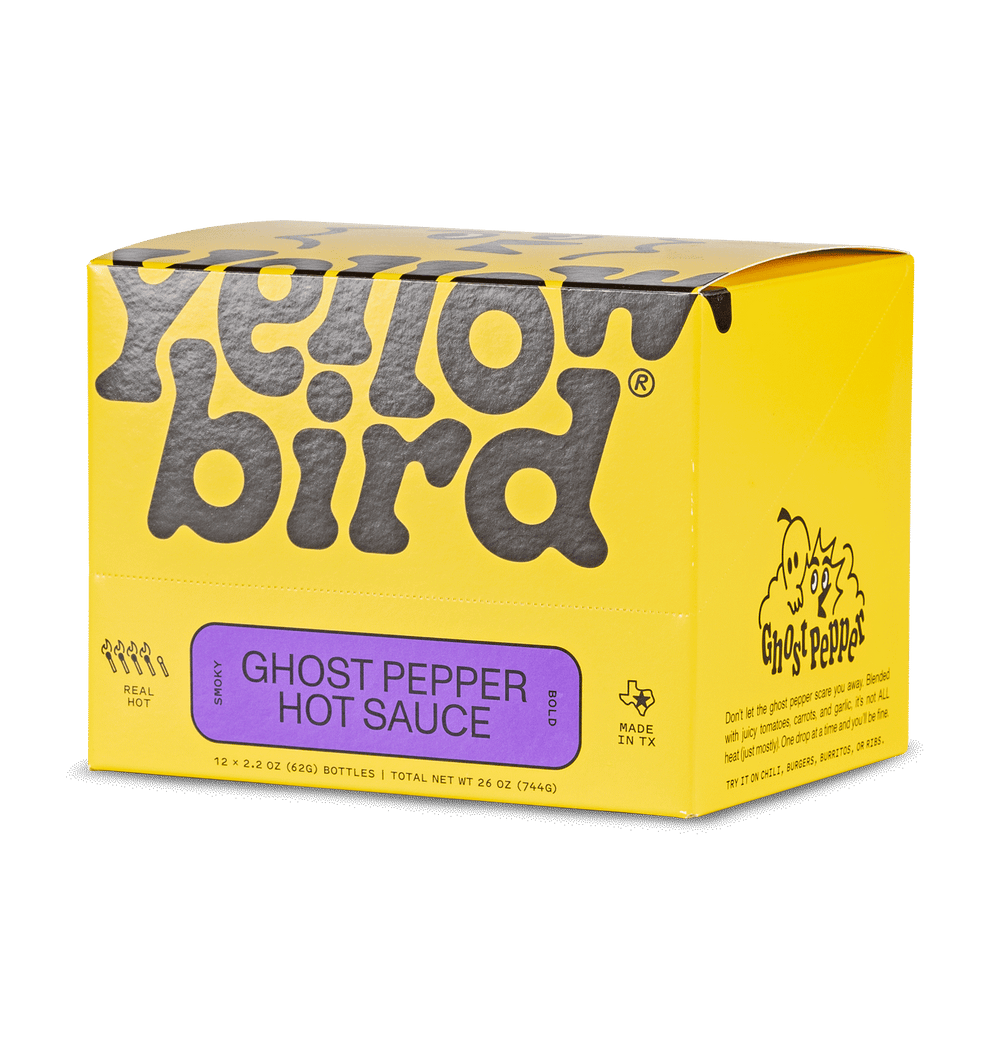 Yellowbird Classic Ghost Pepper Hot Sauce 2.2 oz. 12-Pack Display Box