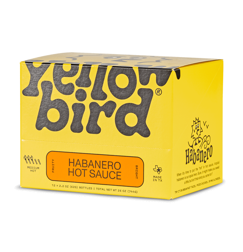 Yellowbird Classic Habanero Hot Sauce 2.2 oz. 12-Pack Display Box