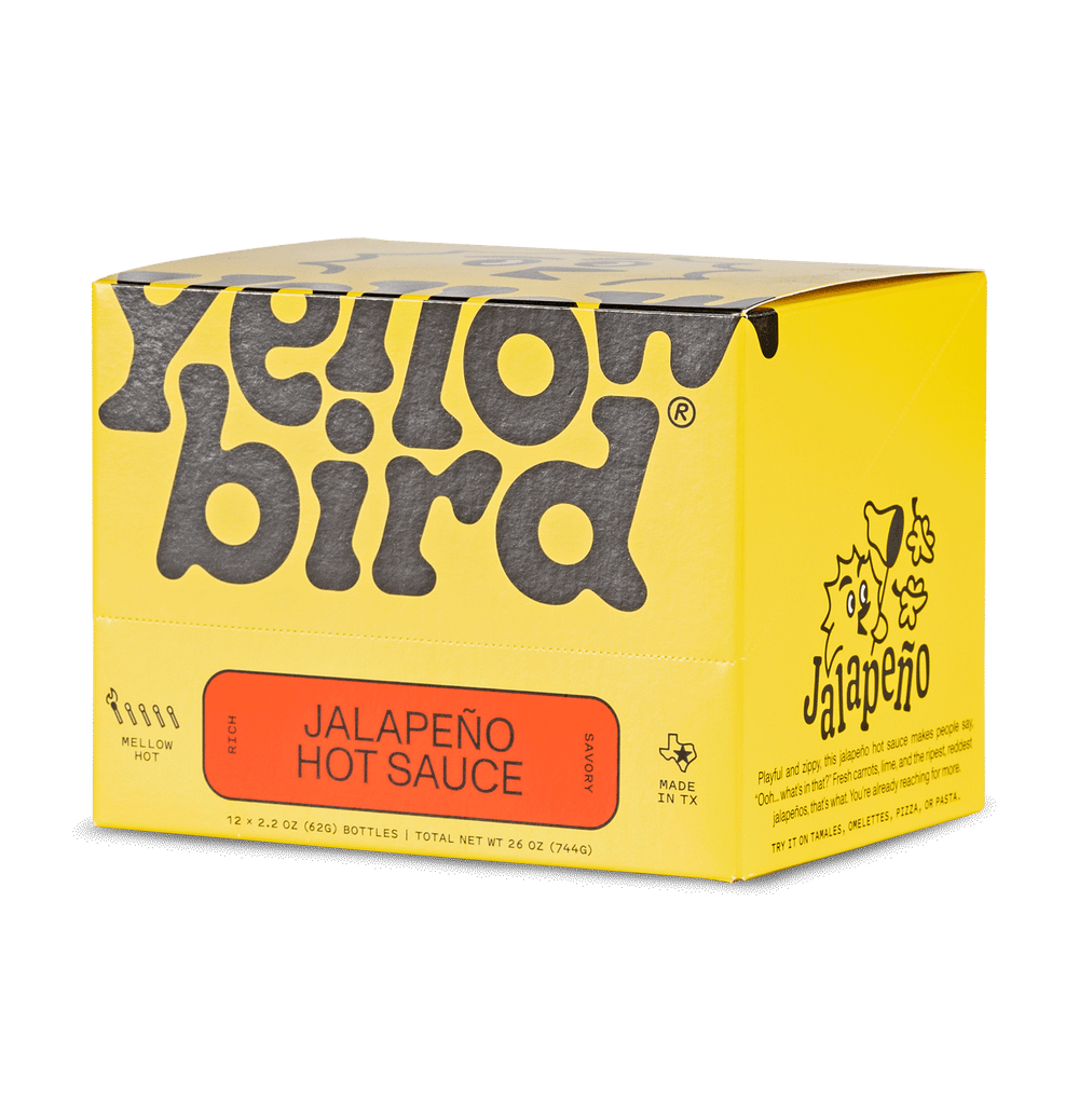 Yellowbird Classic Jalapeño Hot Sauce 2.2 oz. 12-Pack Display Box