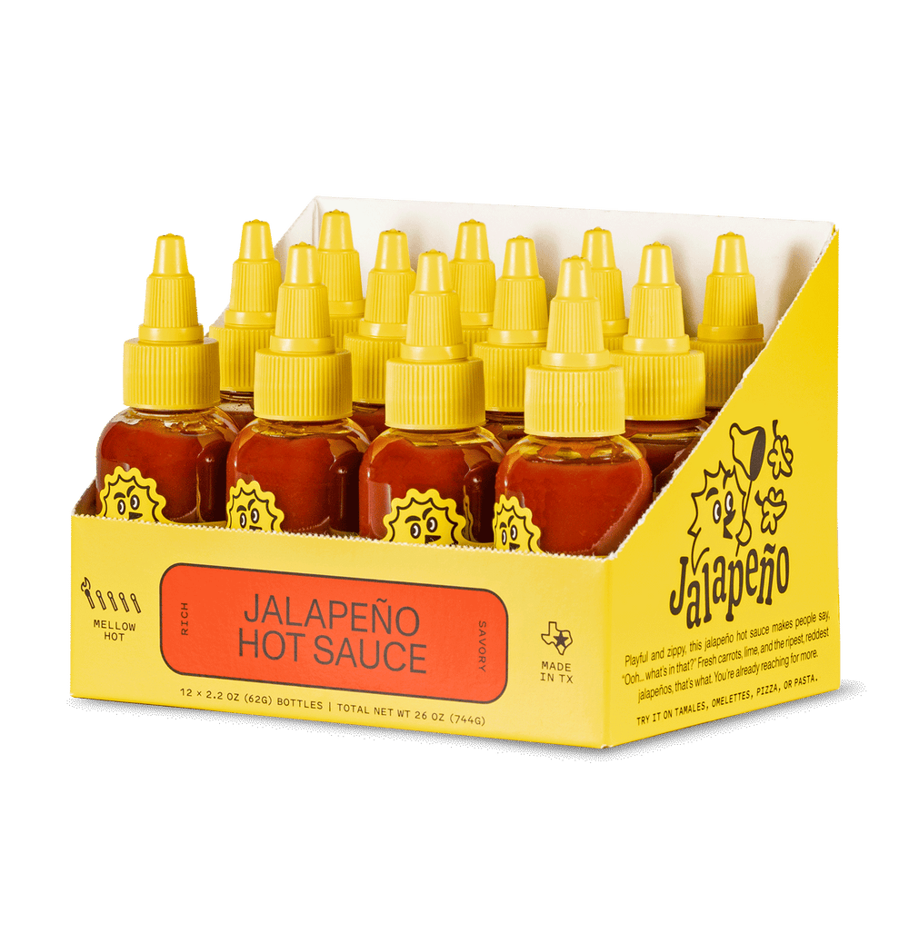 Yellowbird Classic Jalapeño Hot Sauce 2.2 oz. 12-Pack Display Box