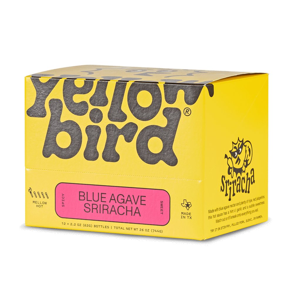 Yellowbird Classic Blue Agave Sriracha 2.2 oz. 12-Pack Display Box