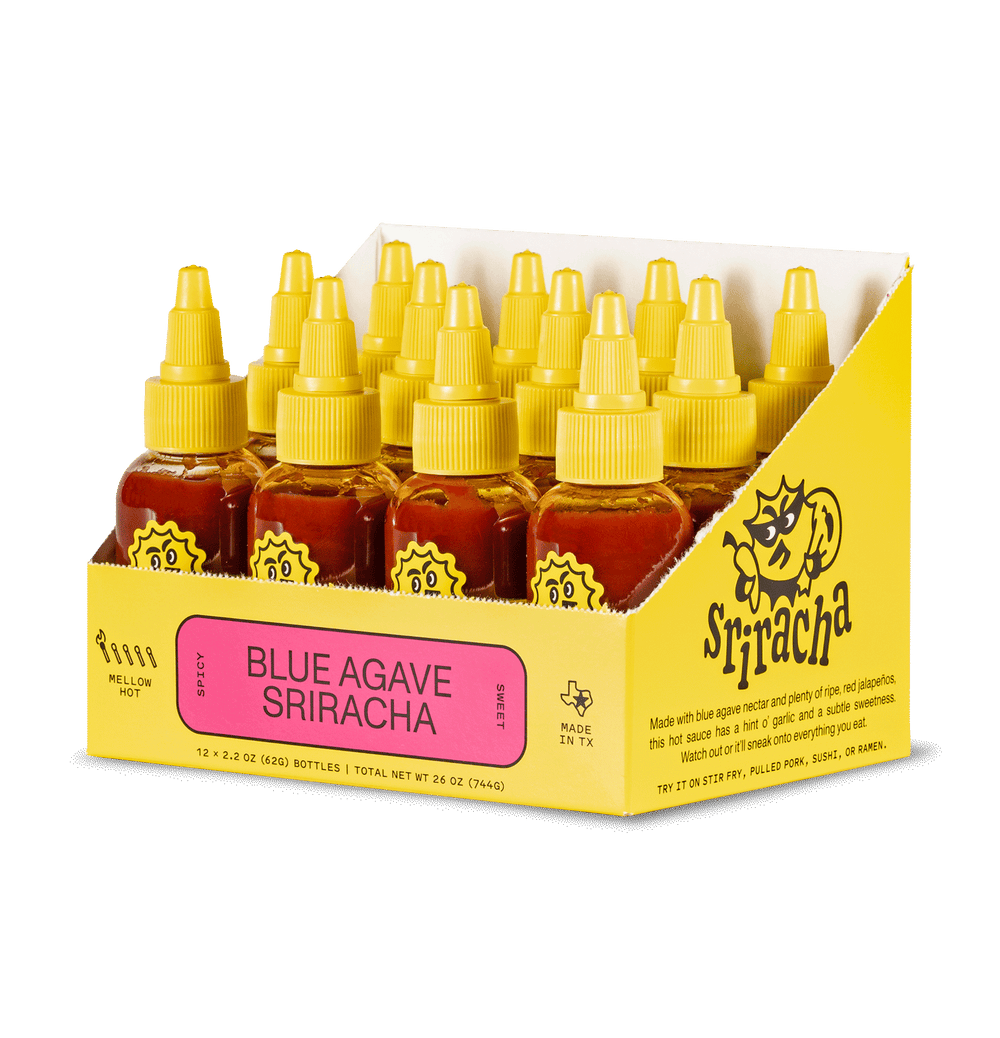 Yellowbird Classic Blue Agave Sriracha 2.2 oz. 12-Pack Display Box