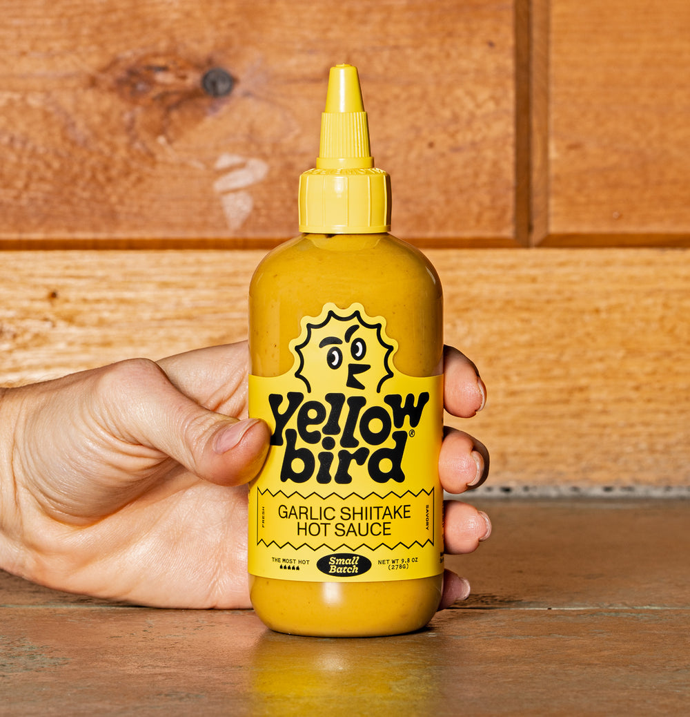 Yellowbird Small Batch Garlic Shiitake Hot Sauce 9.8 oz.